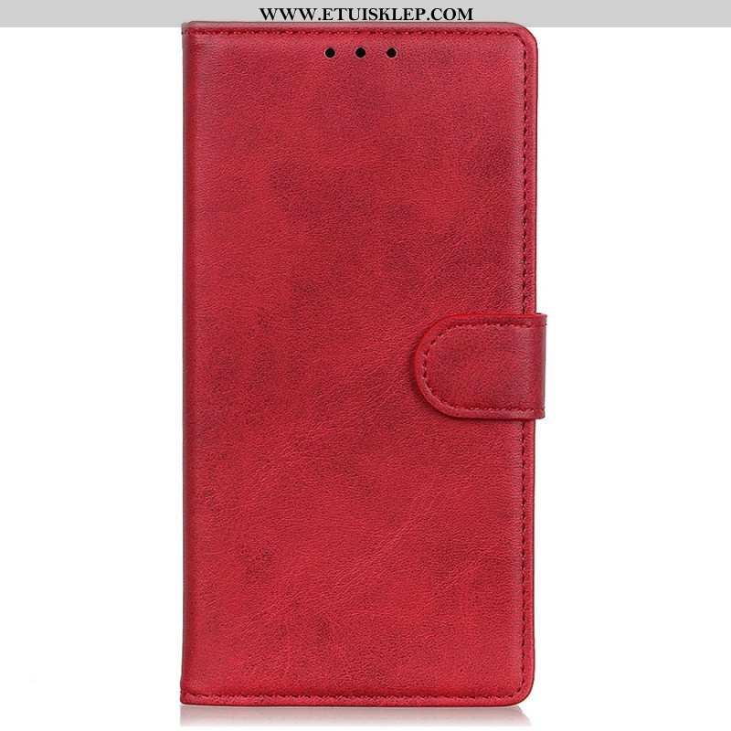 Etui Folio do Samsung Galaxy A14 / A14 5G Matowa Sztuczna Skóra